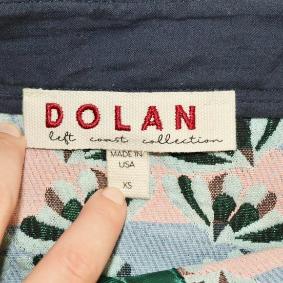 Dolan Anthropologie Floral Embroidered Green Knee-Length Skirt - Picture 4 of 4